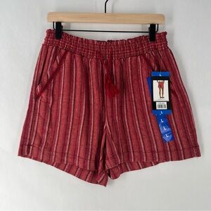 Striped Red Women's‎ Shorts